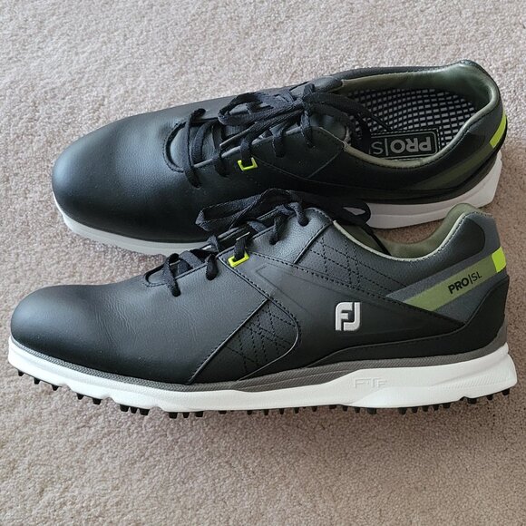 NEW FootJoy Pro SL Golf Shoes Men's Size 10 Black FJ Pro S/L - Picture 3 of 10